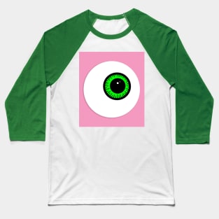 Green Eyeball Baseball T-Shirt